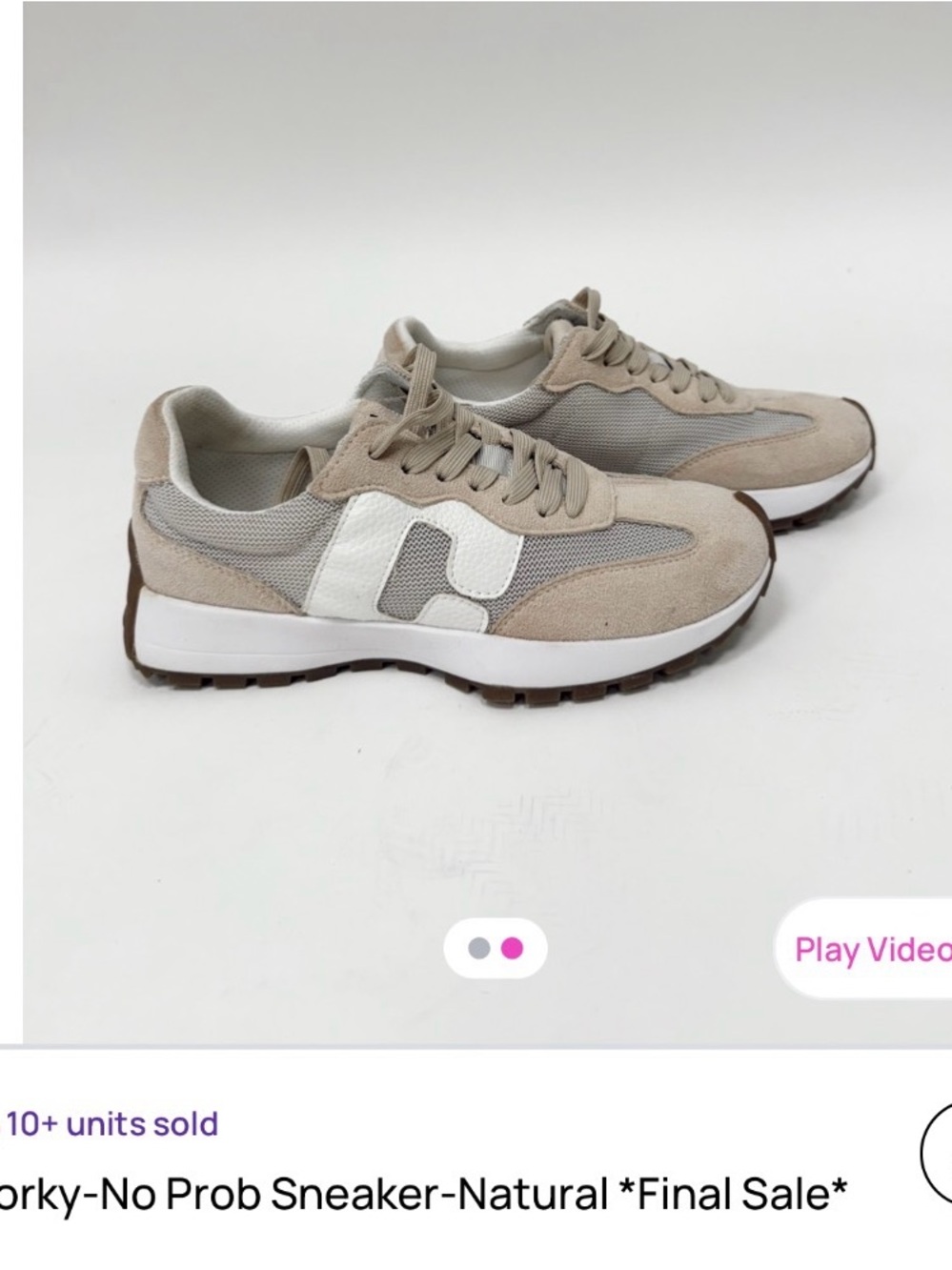 Corkys Neutral Beige & White Women’s Sneakers